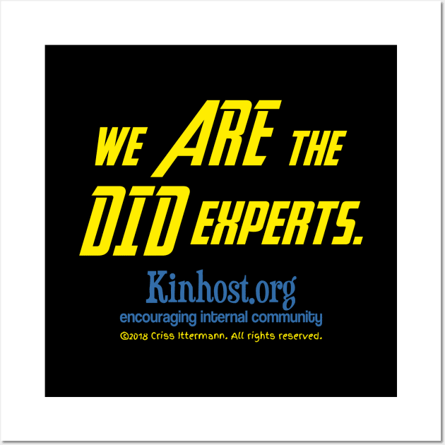 We ARE the DID Experts Wall Art by Kinhost Pluralwear